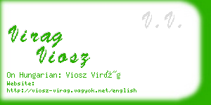 virag viosz business card